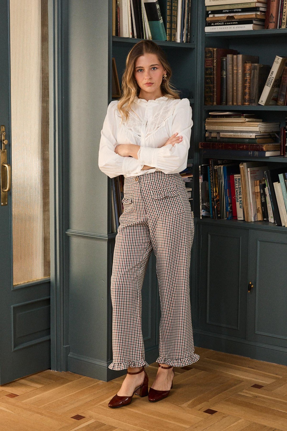 Bolivia Check print Trousers