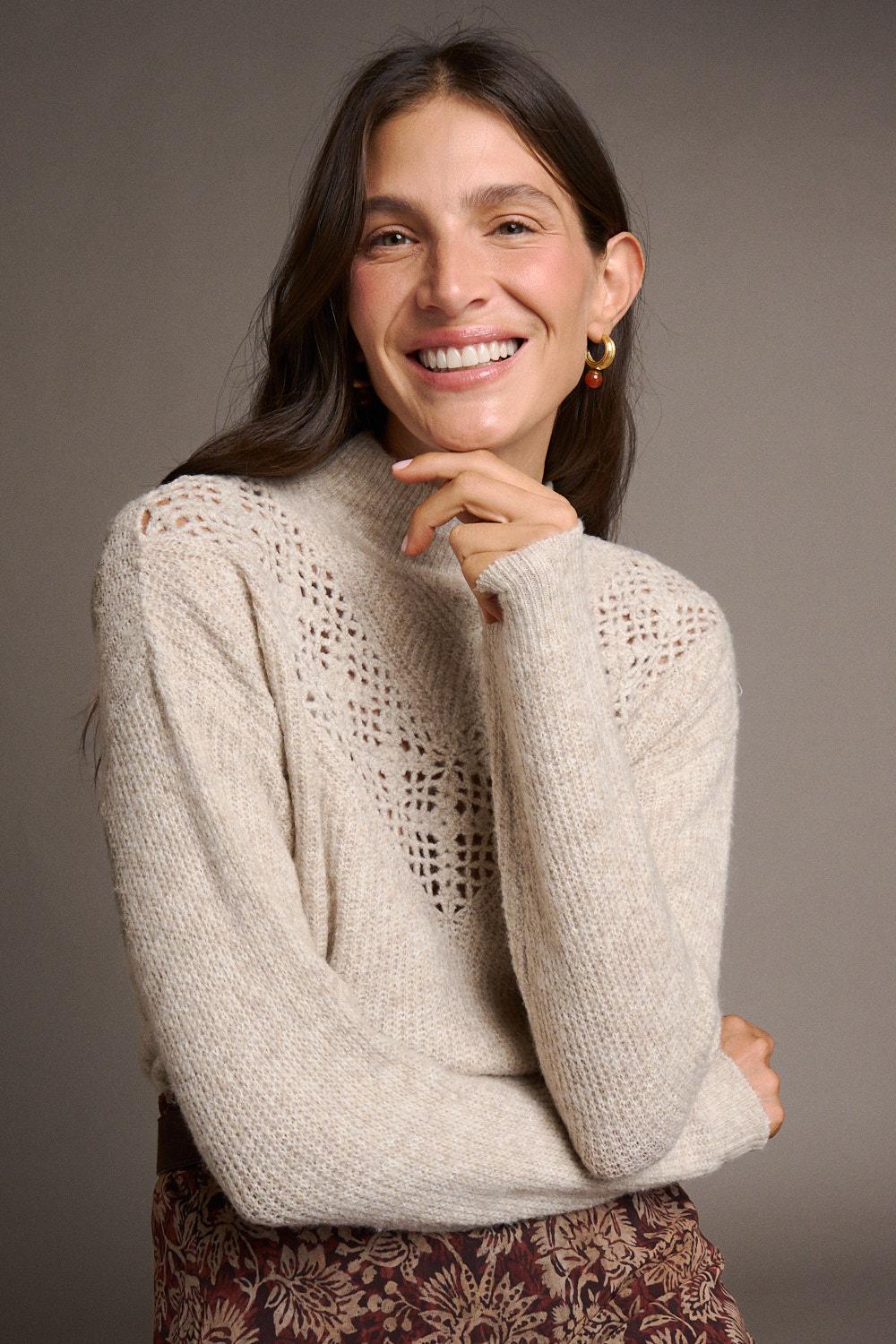 Esther Sweater with a collar