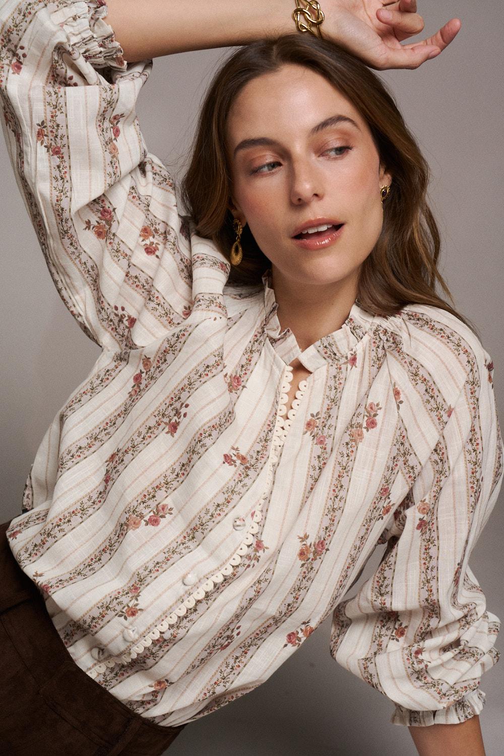 Floral Print Clementina Blouse