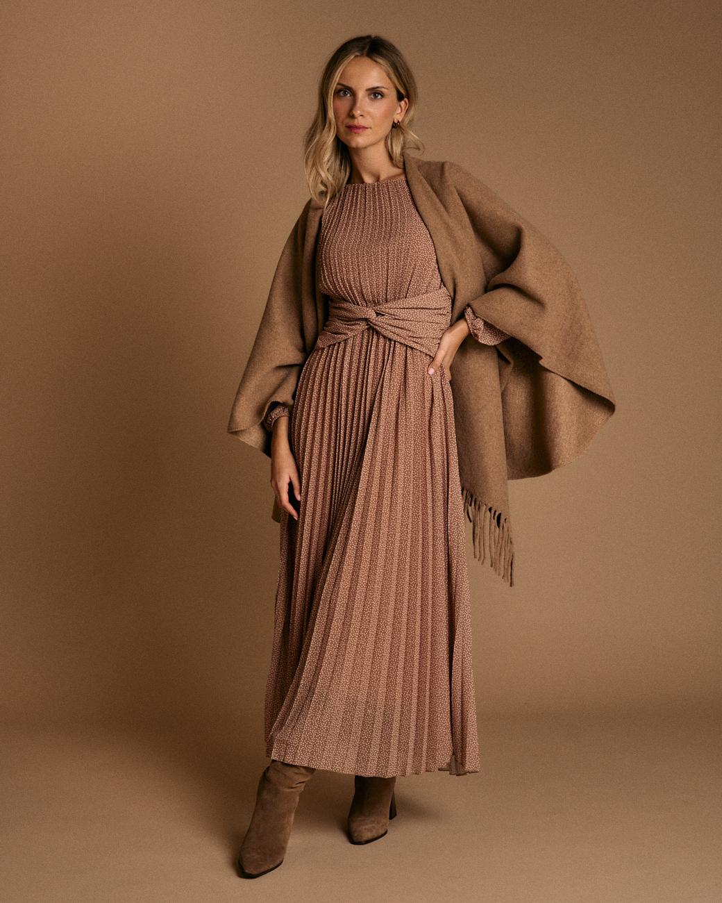 Minha Pleated Dress