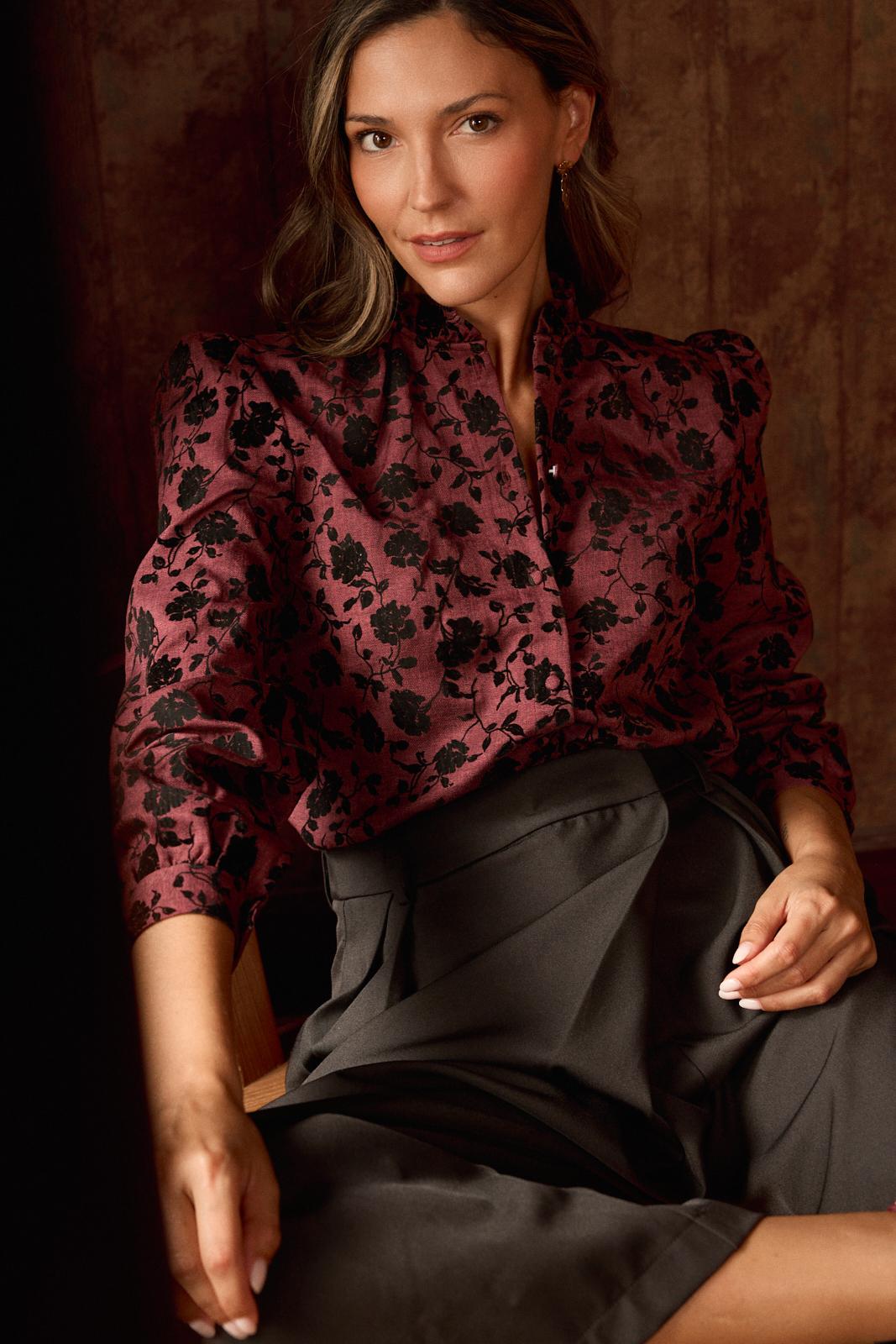 Yulia Velvet Shirt