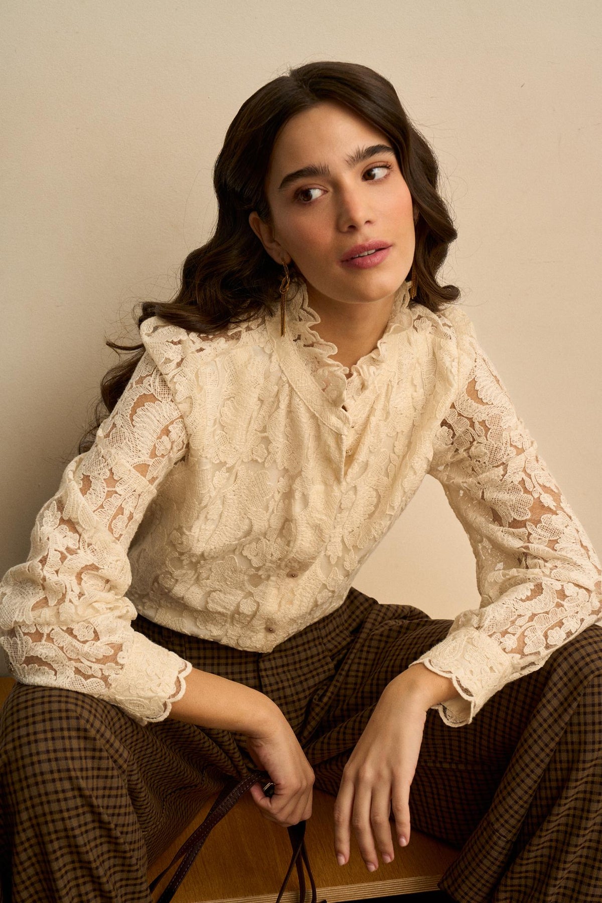 Ismée Floral Lace Blouse