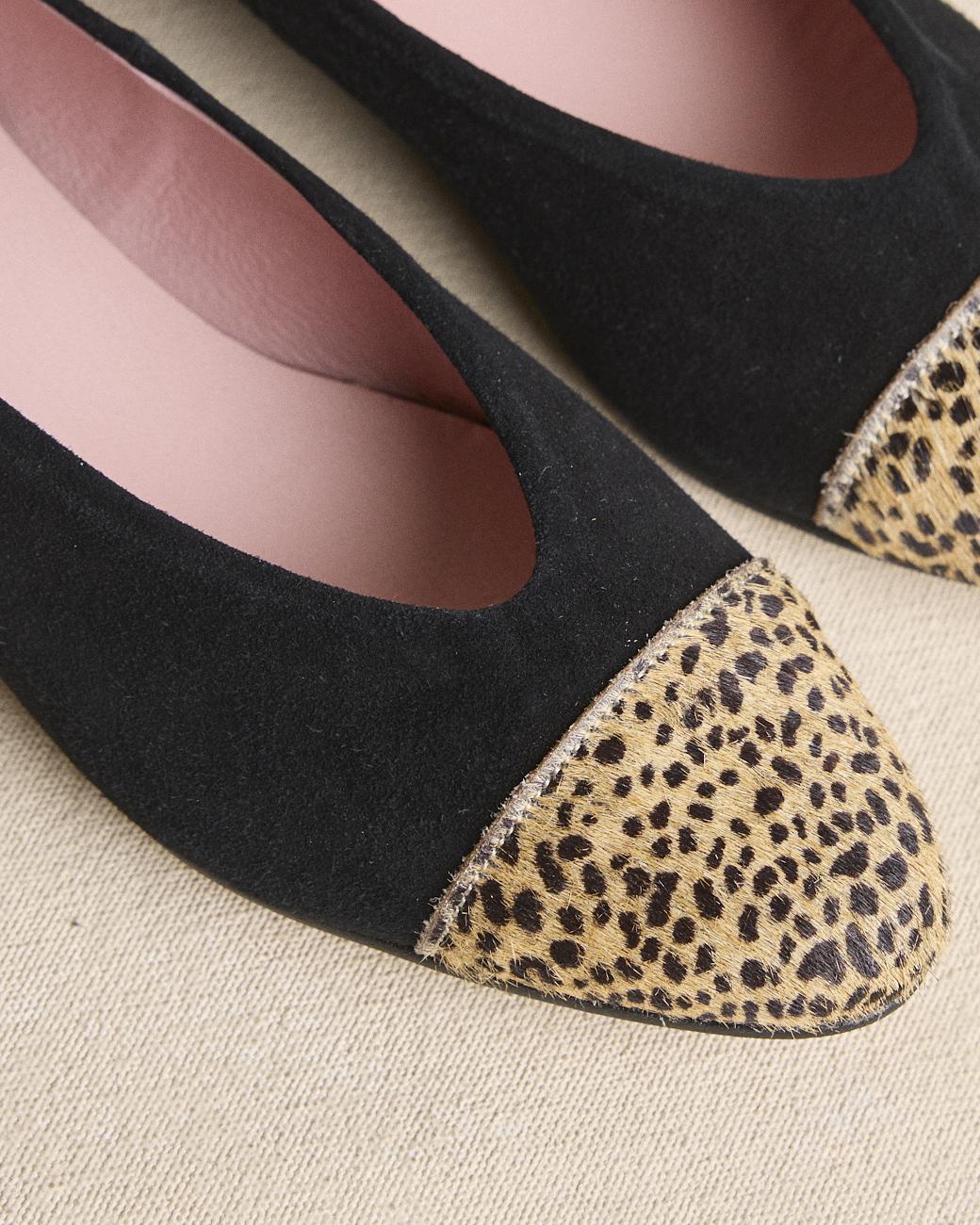 Animal Print Pointed Ballerinas