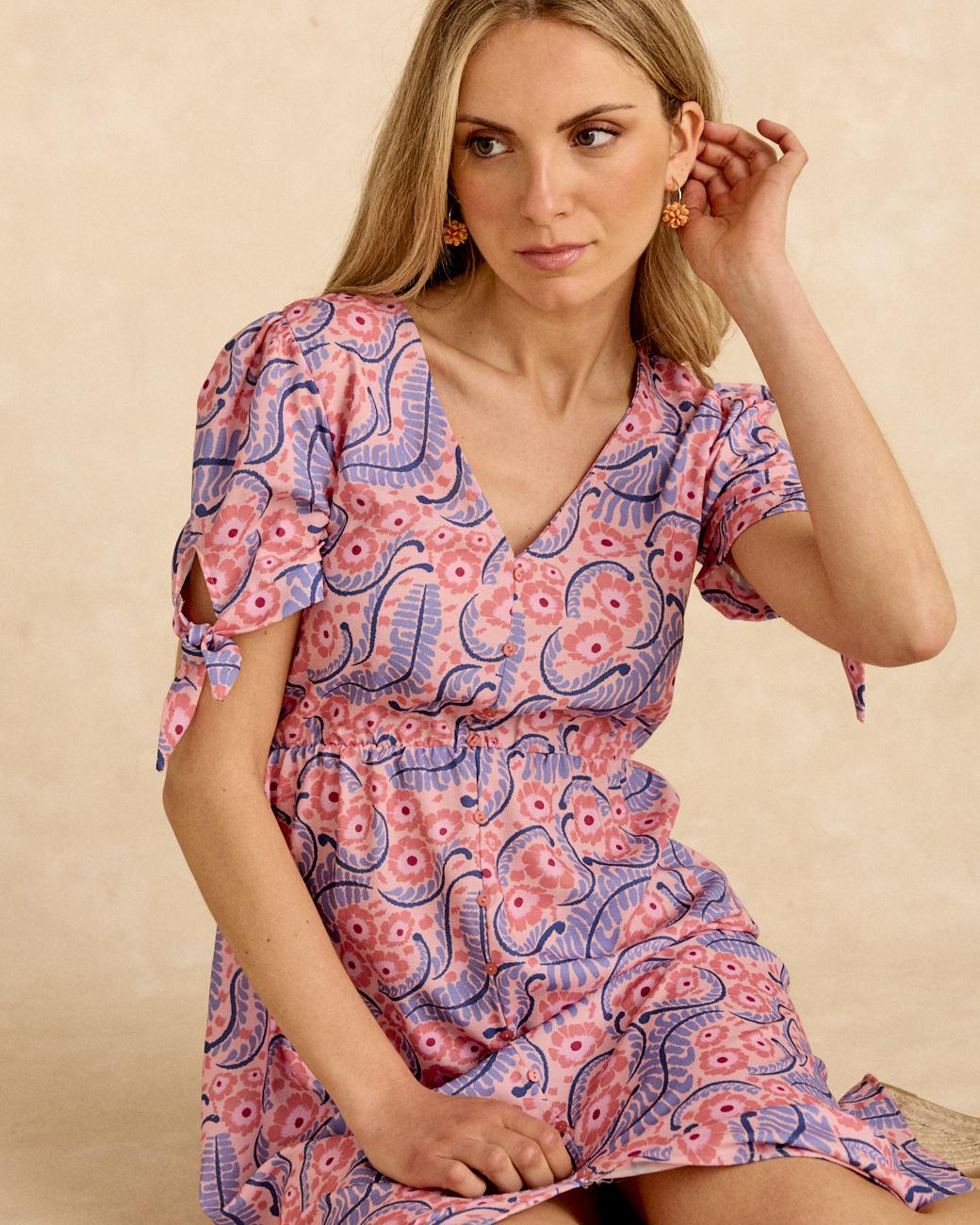 Long Dress Elasci Flowers