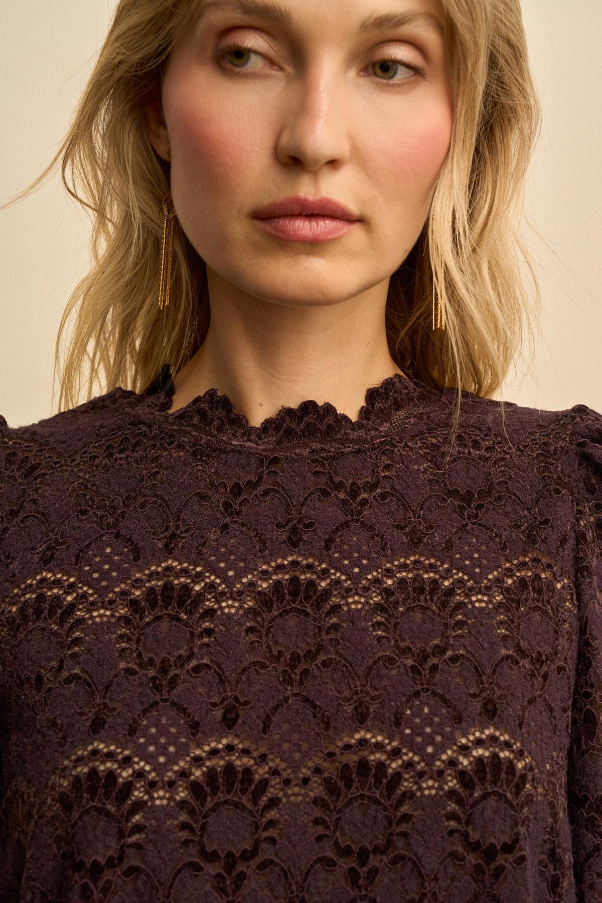 Adelina Floral Lace Blouse