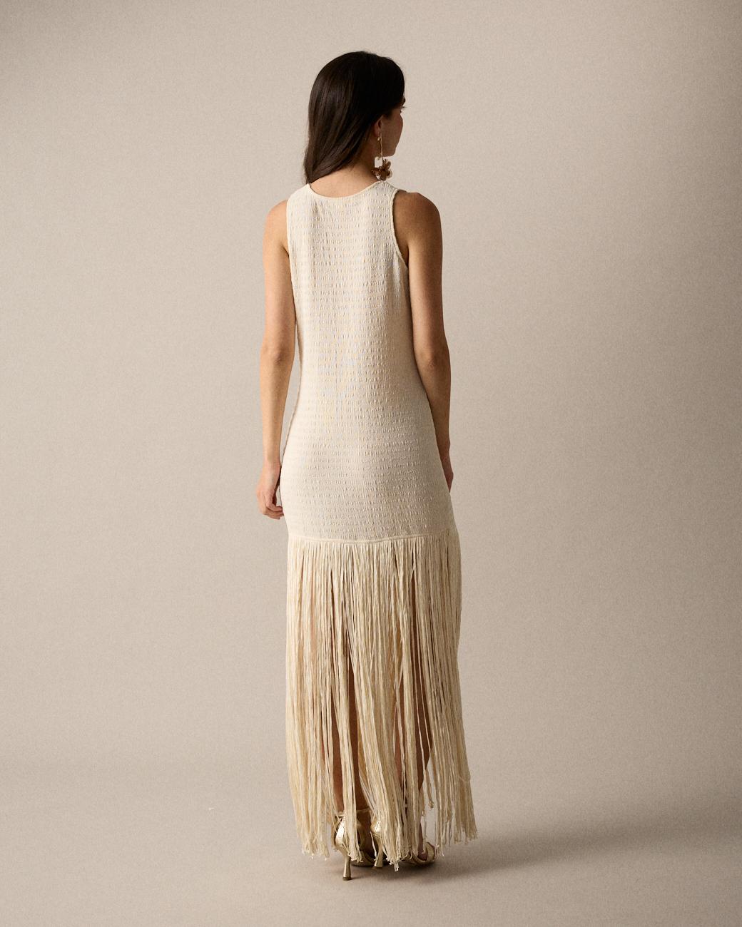 Lira Long Fringe Dress