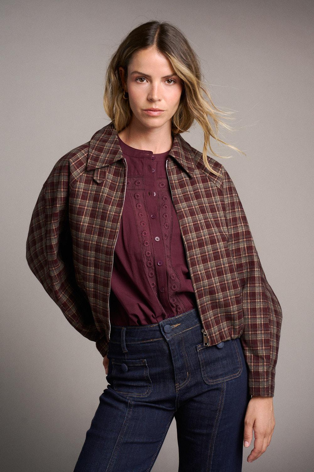 Check print Bomber Paloma