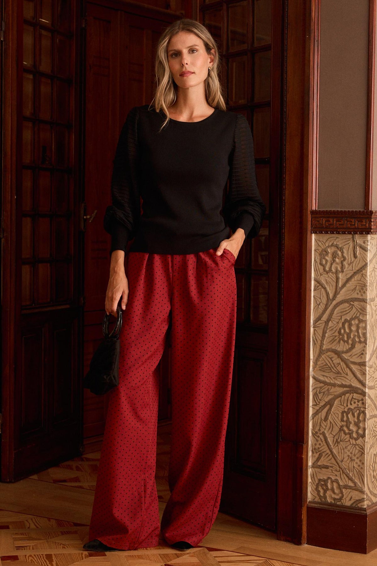 Delphi Burgundy Trousers