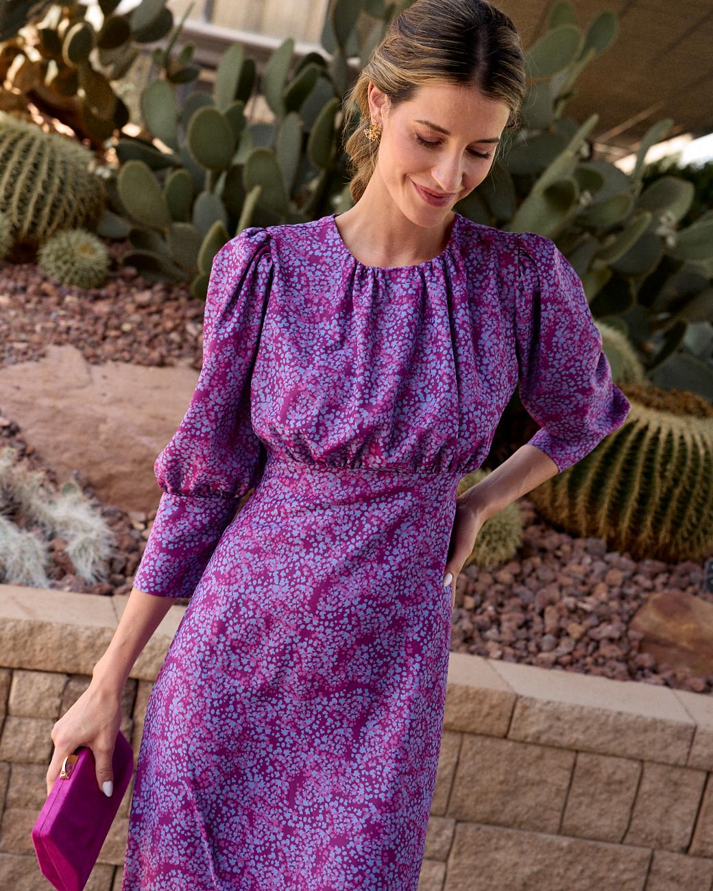 Lina Print Dress