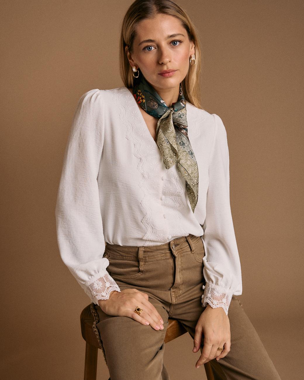 Greta Embroidered Detail Shirt