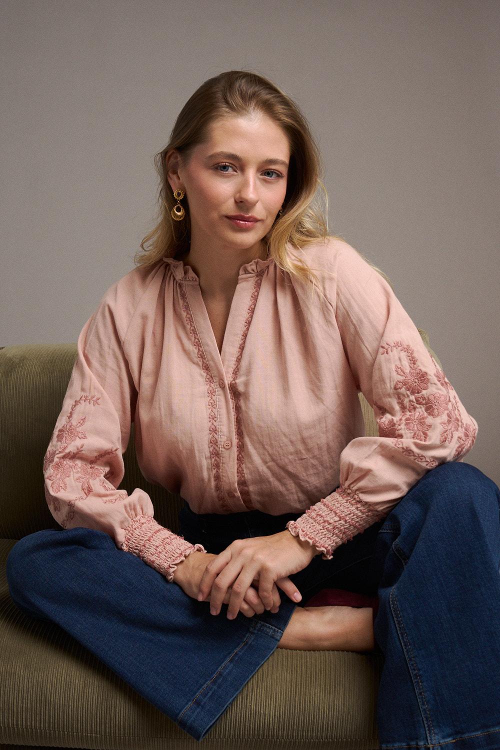 Ava Embroidered Blouse