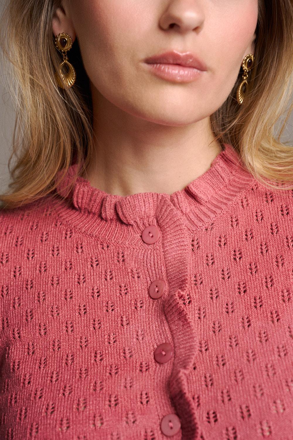Solène Openwork Cardigan
