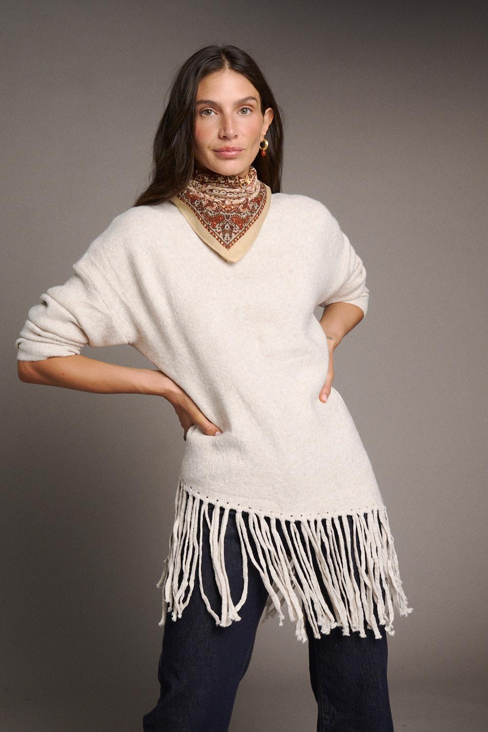Long Fringe Sweater Marlen