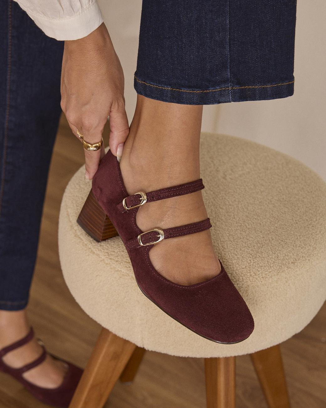 Palina Double Strap Mary Janes