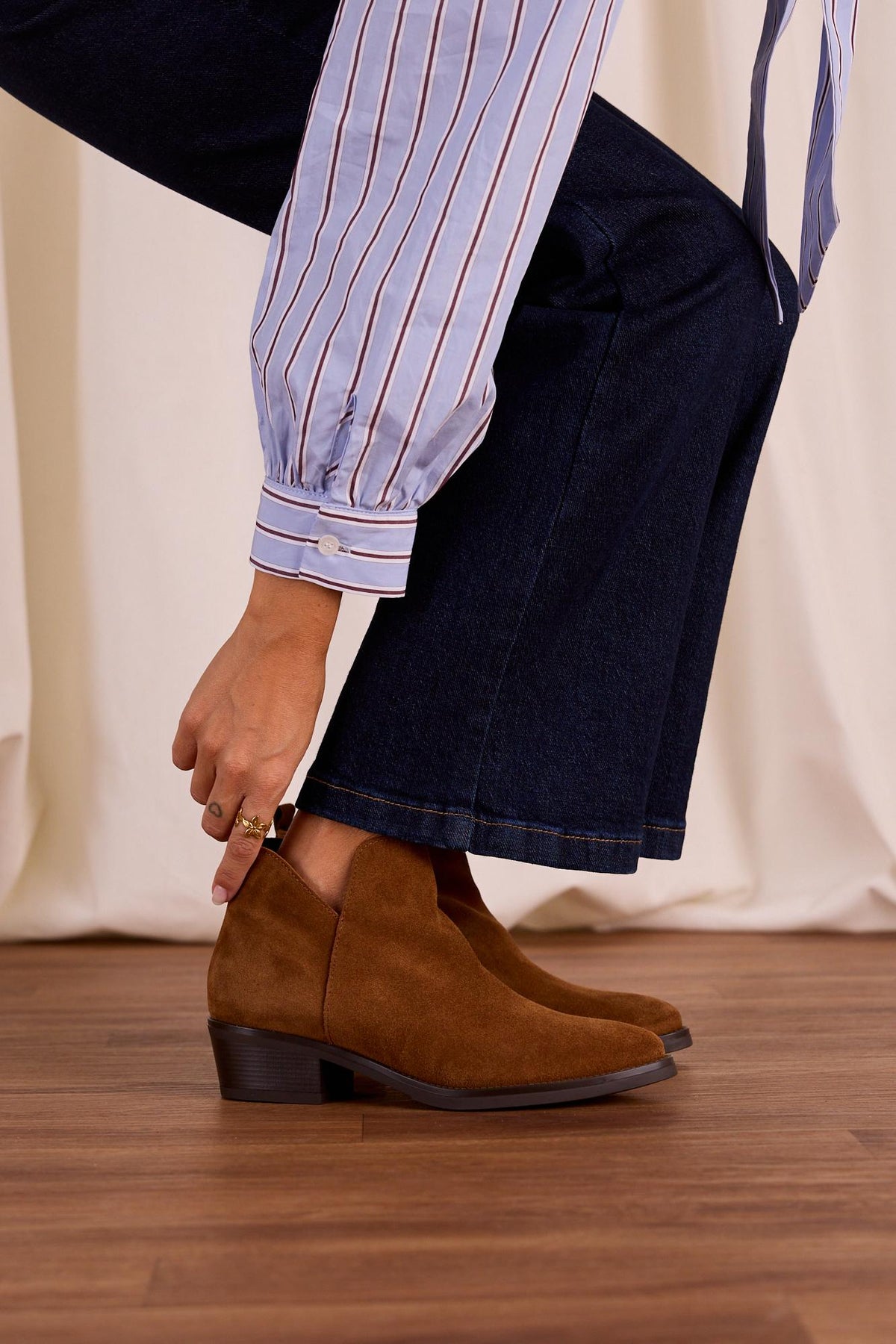 Cecilia Cowboy Ankle Boot