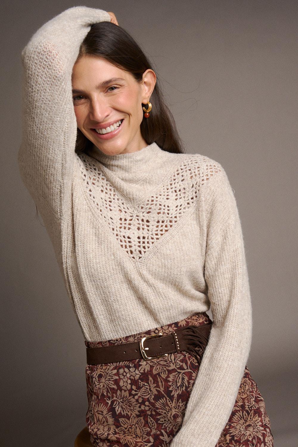 Esther Sweater with a collar