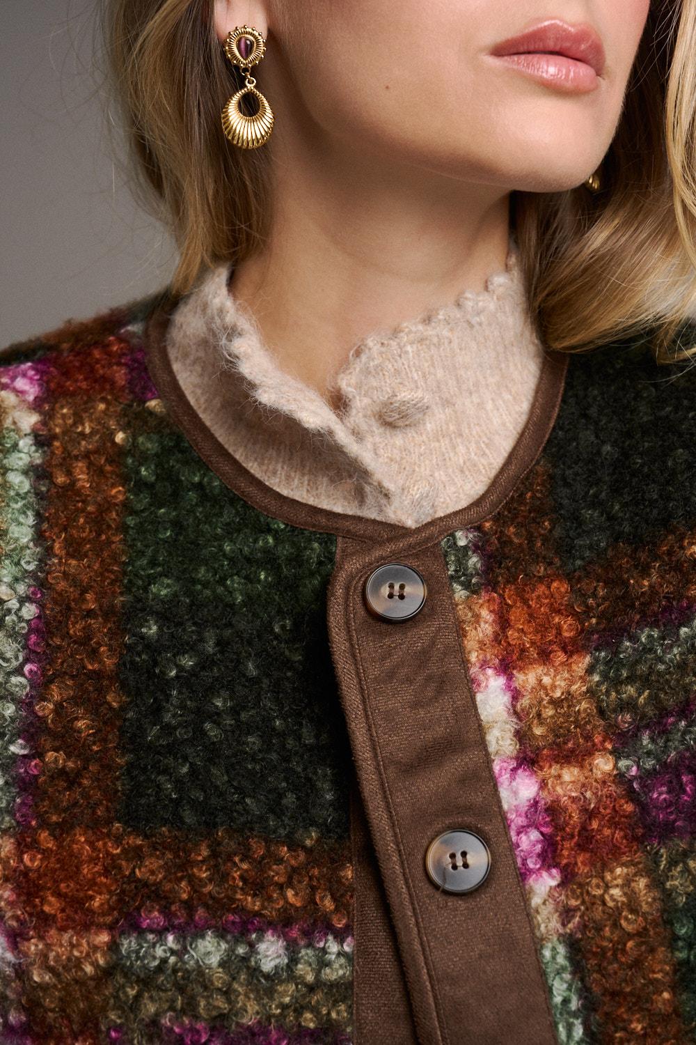 Romy Check print Jacket