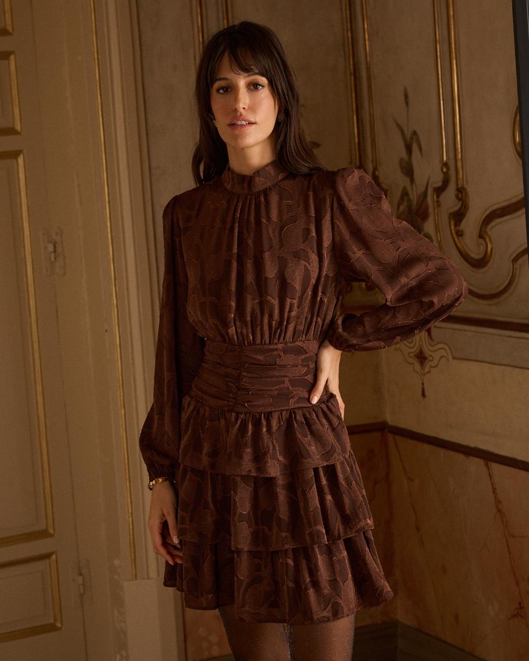 Marian High Neck Dress