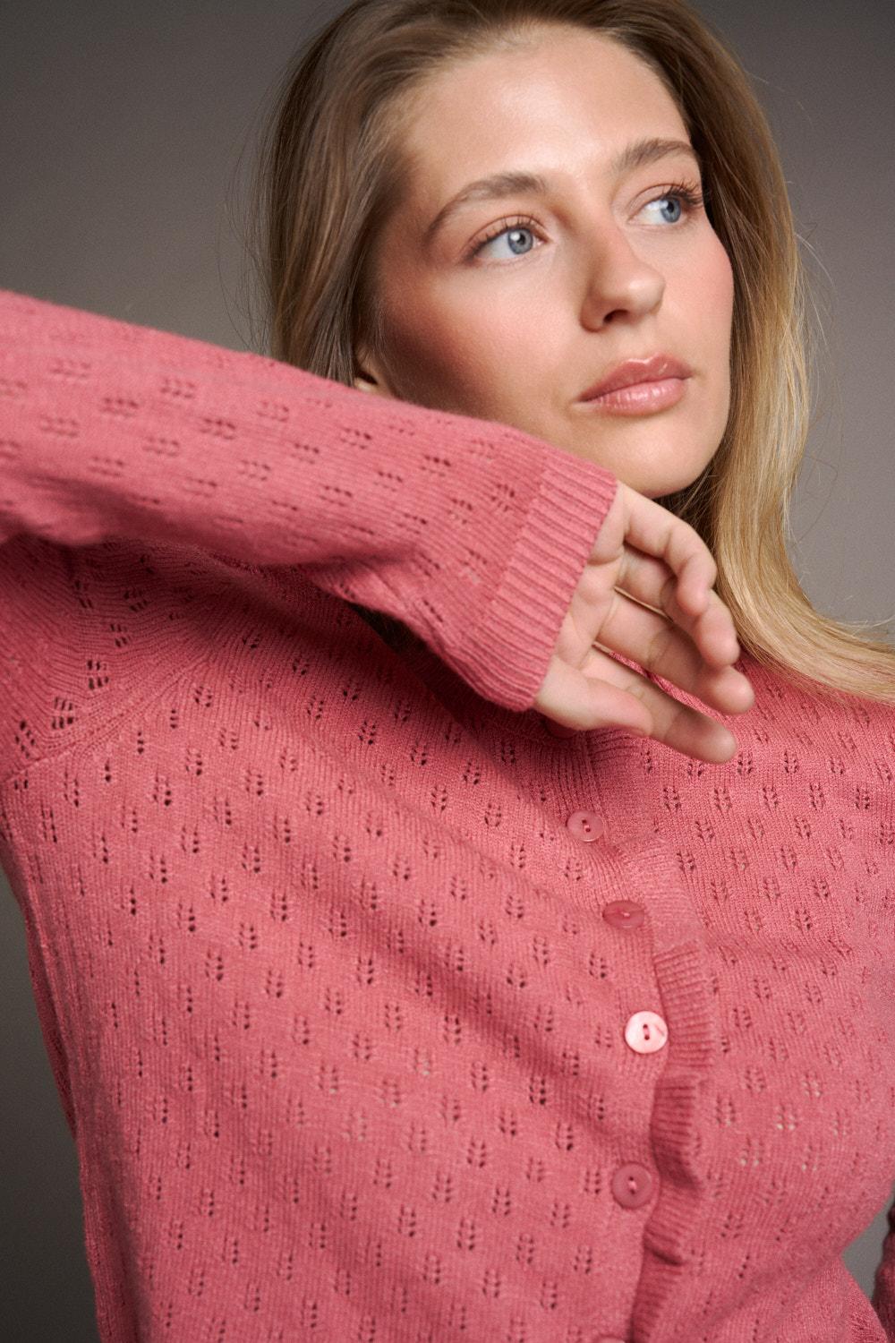 Solène Openwork Cardigan