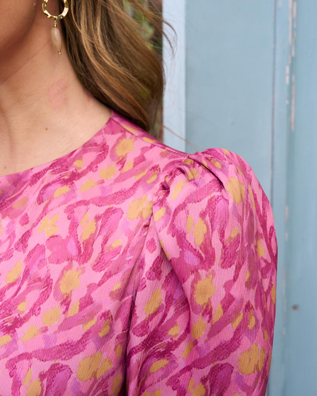 Magda Print Dress