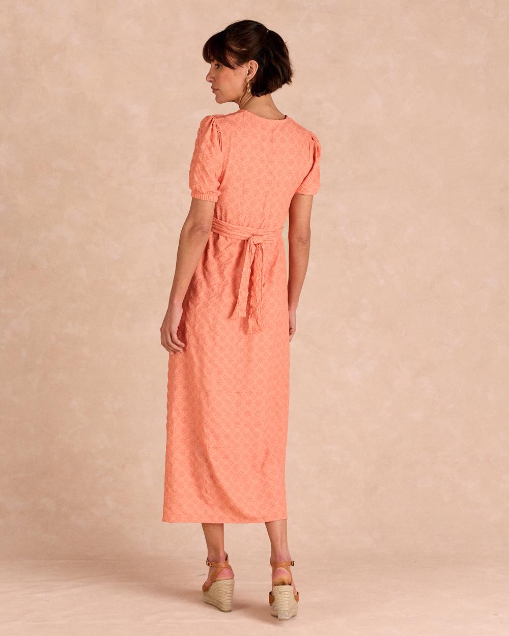 Mirela Orange Dress
