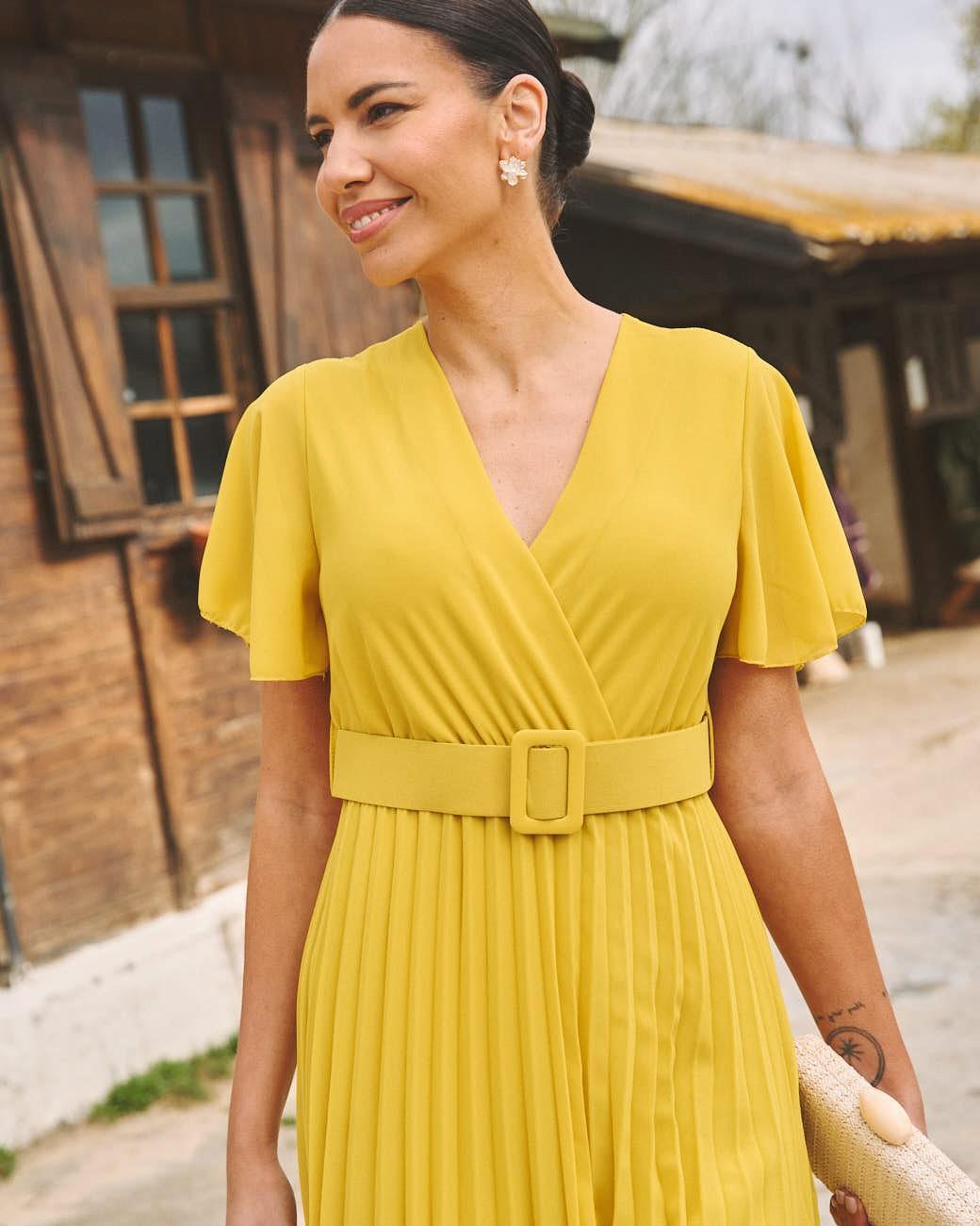 Elodi Pleated Dress