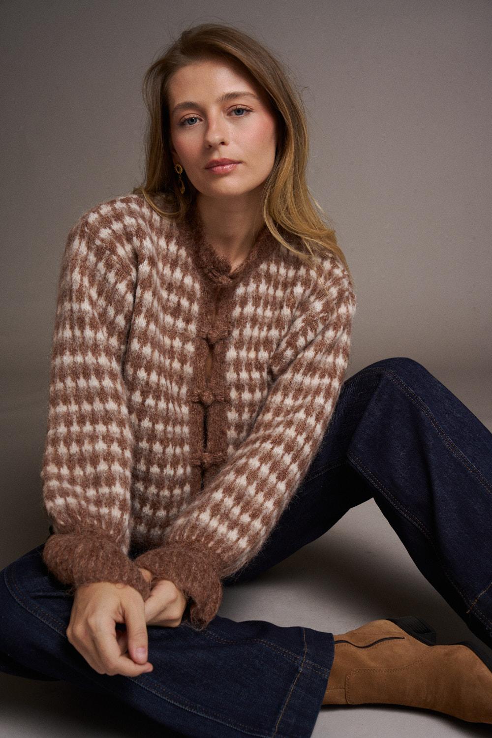 Amandine Ruffle Cardigan