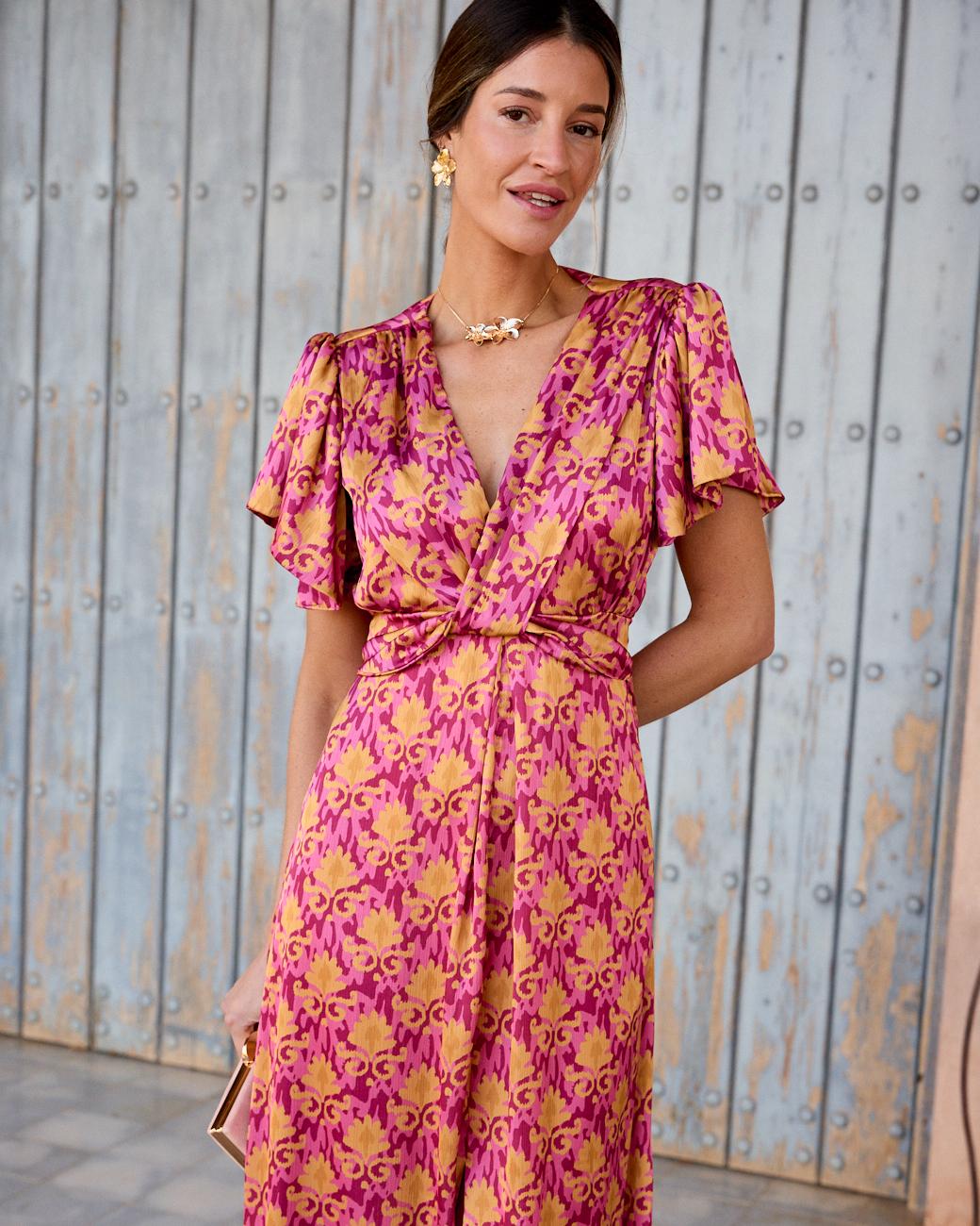 Nicoletta Neckline Dress