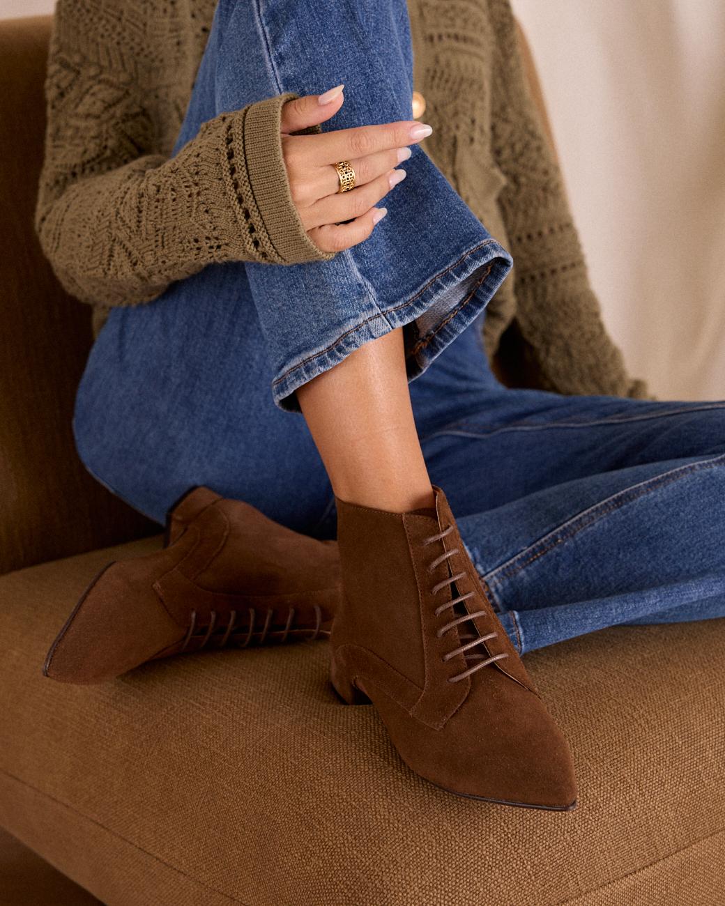 Ninne Lace-up Ankle Boots