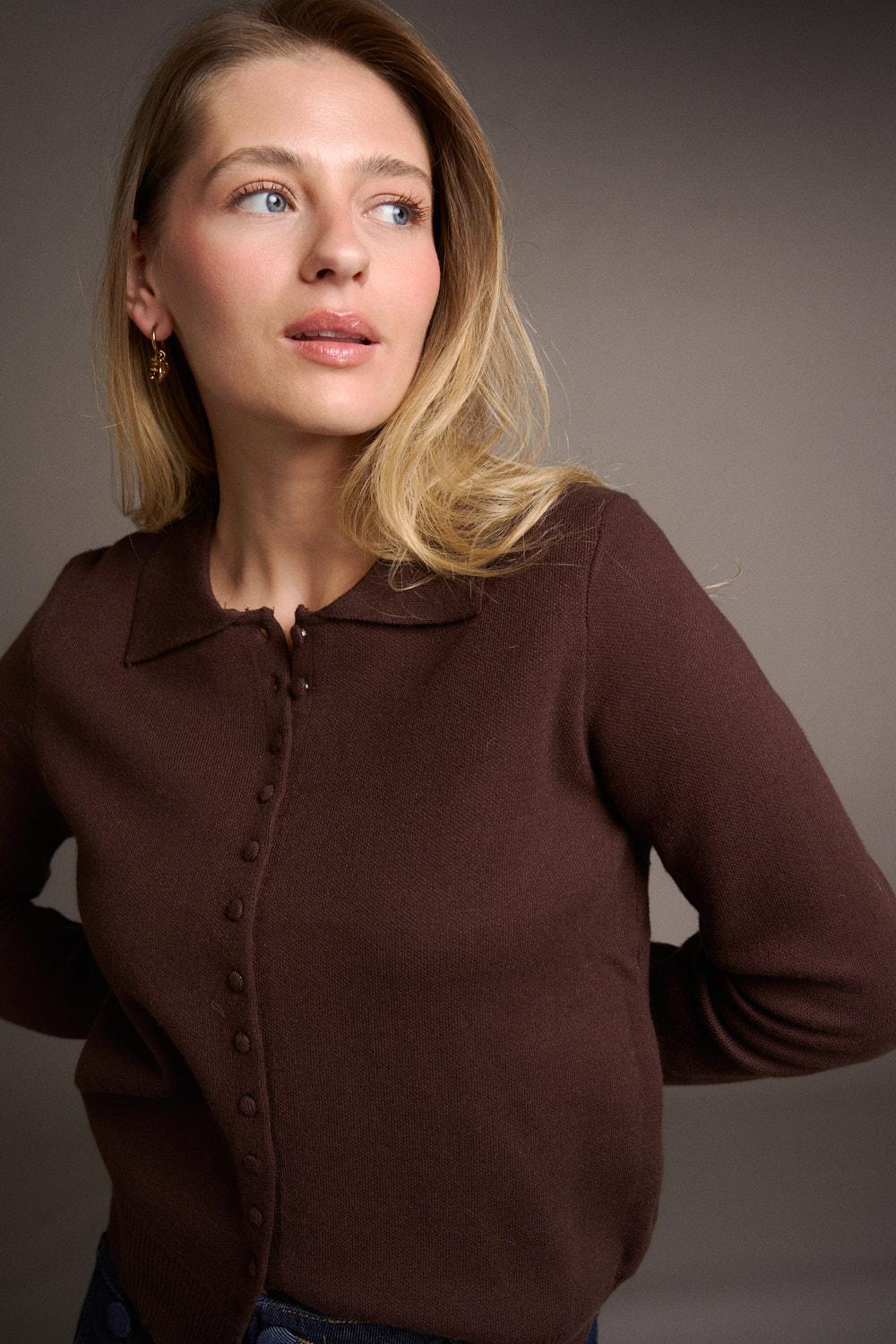 Vianelle Collar Cardigan
