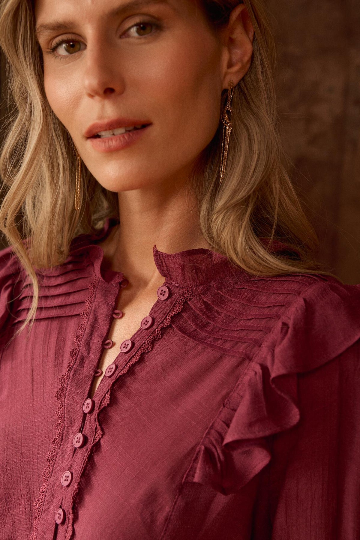 Alexandra Ruffle Blouse