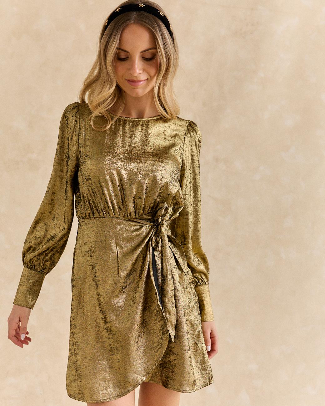 Melisa Golden Dress