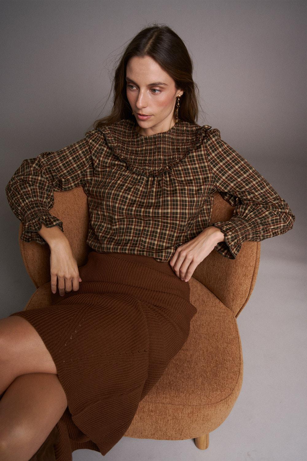 Mélanie Ruffle Blouse