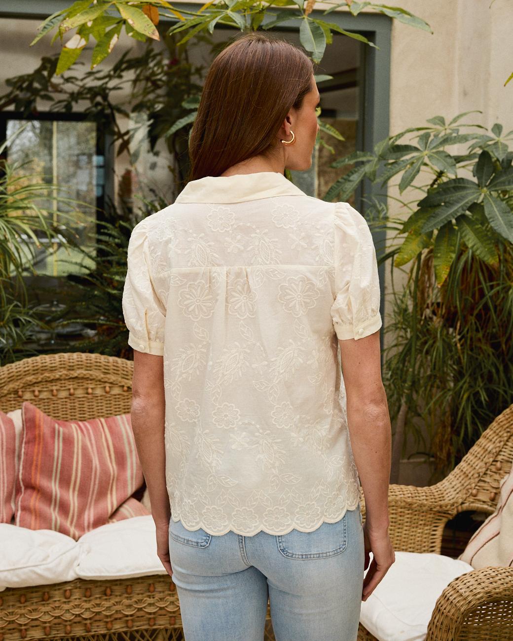 Aurora White Blouse