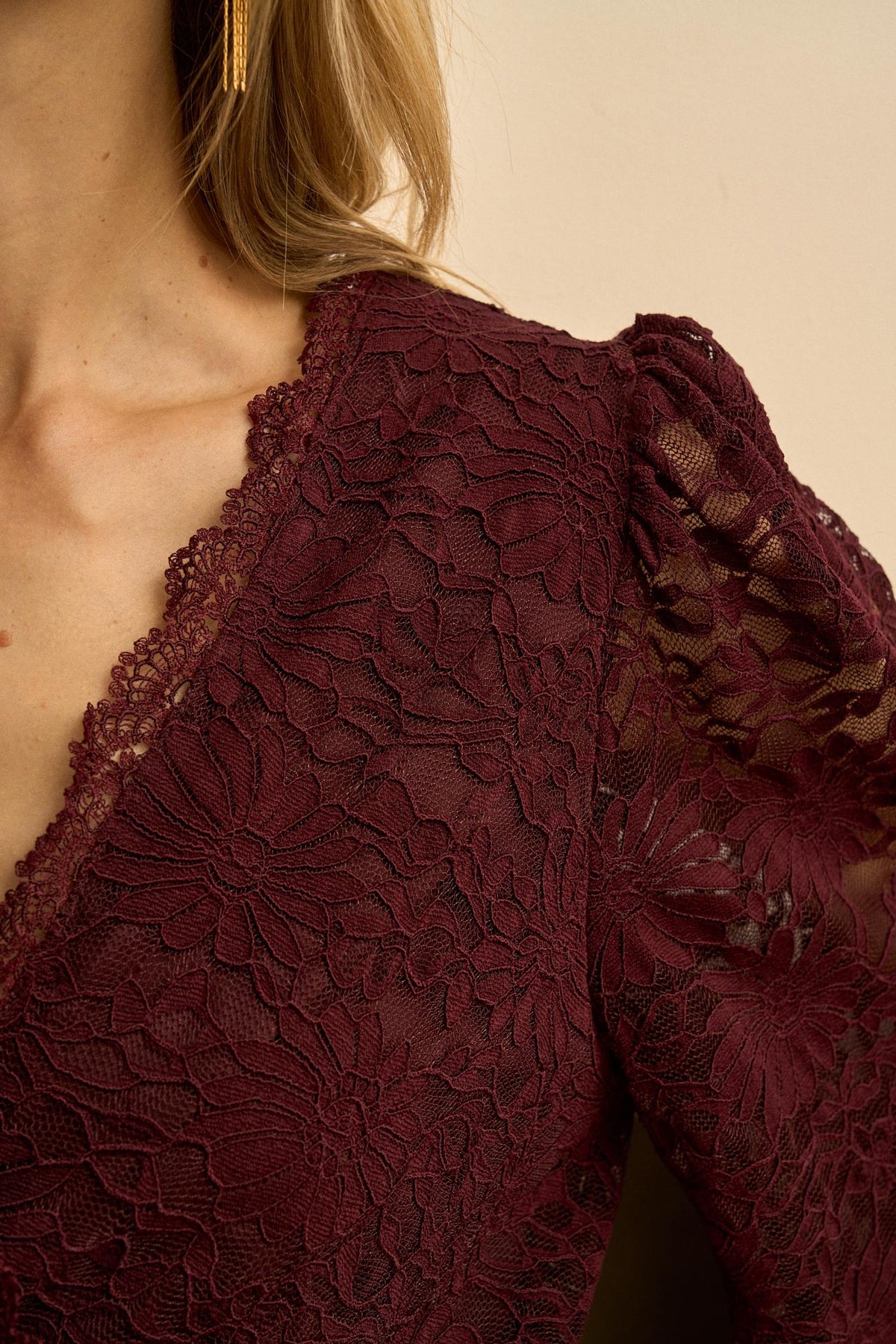 Alizée Lace Wrap Top
