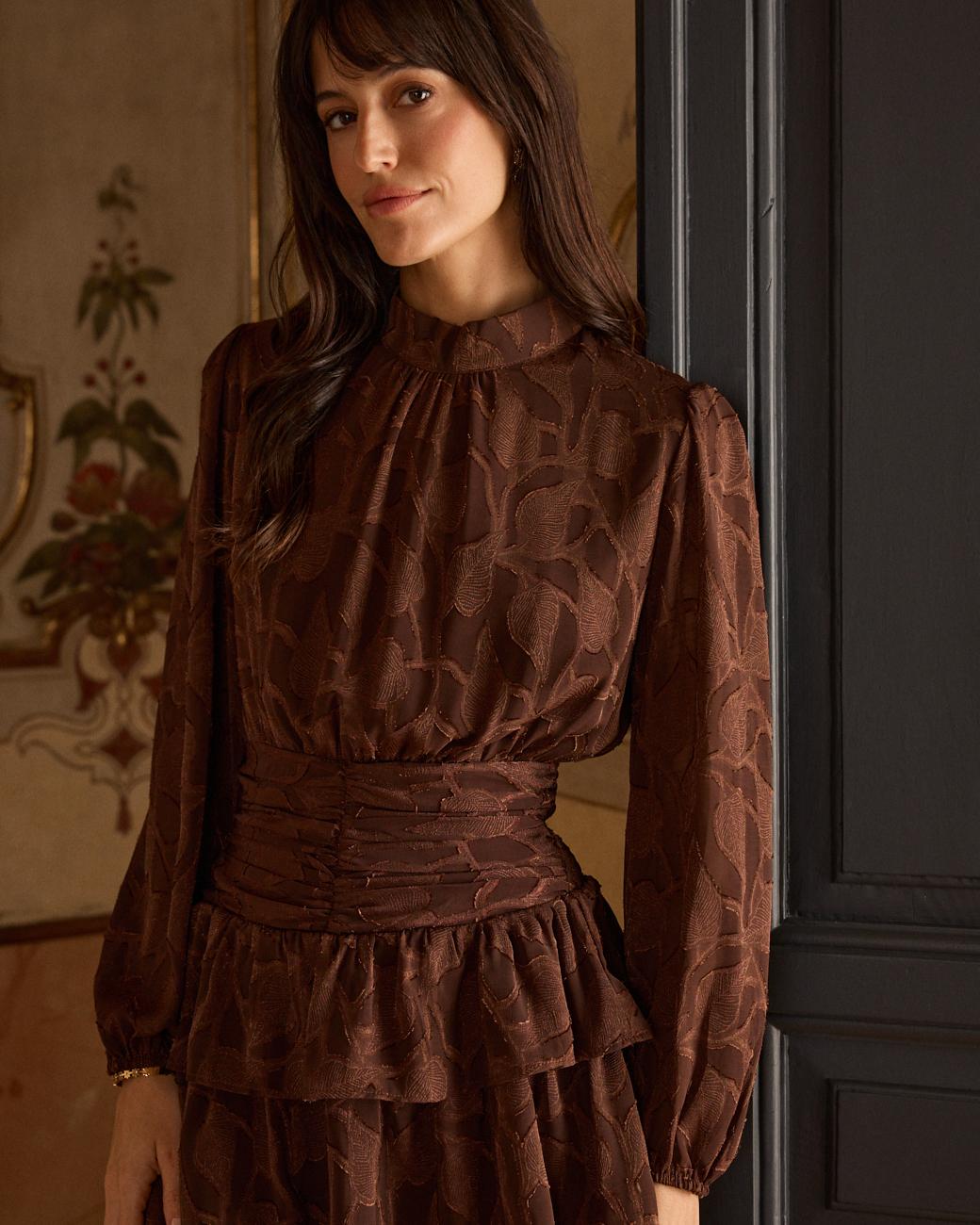 Marian High Neck Dress