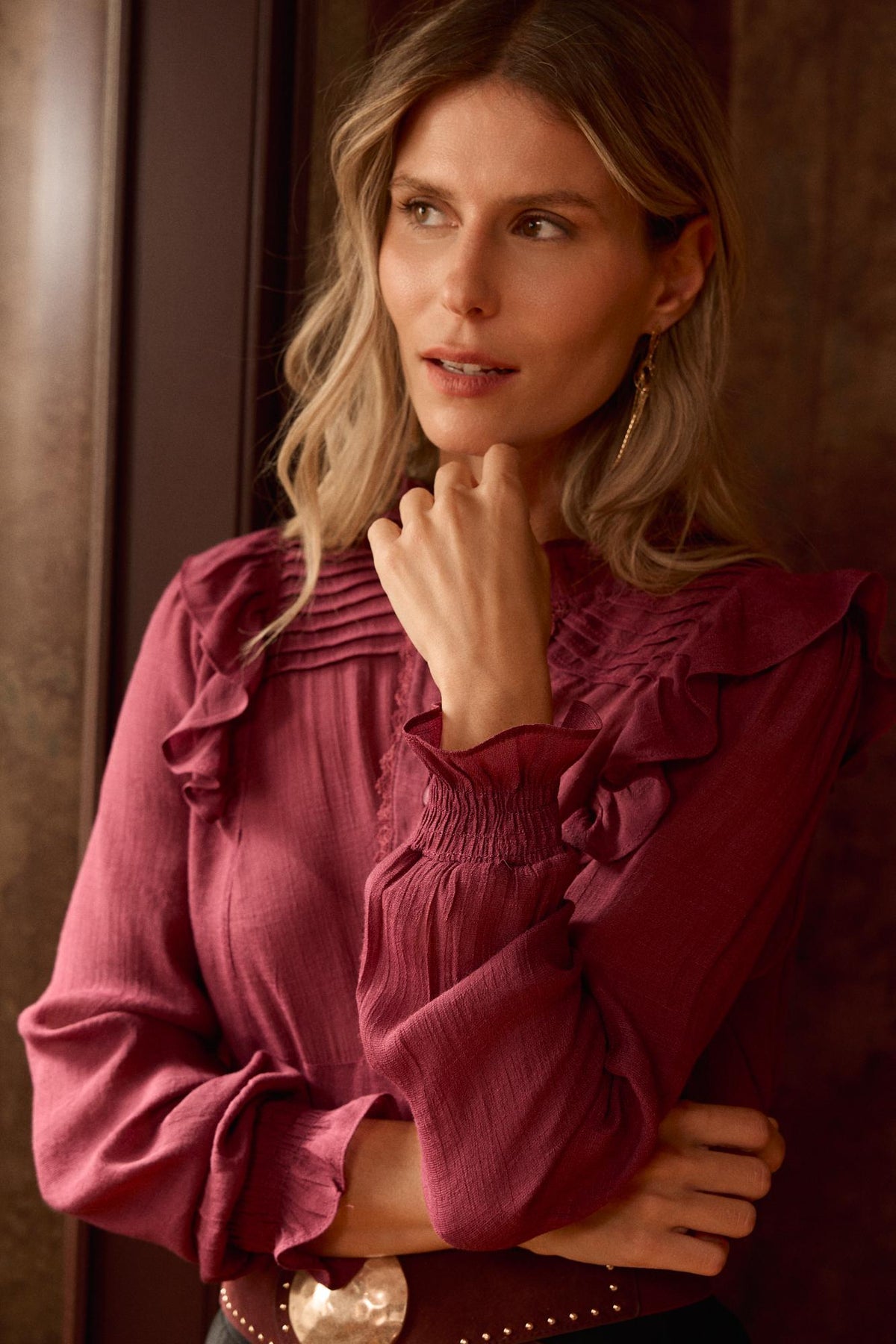 Alexandra Ruffle Blouse