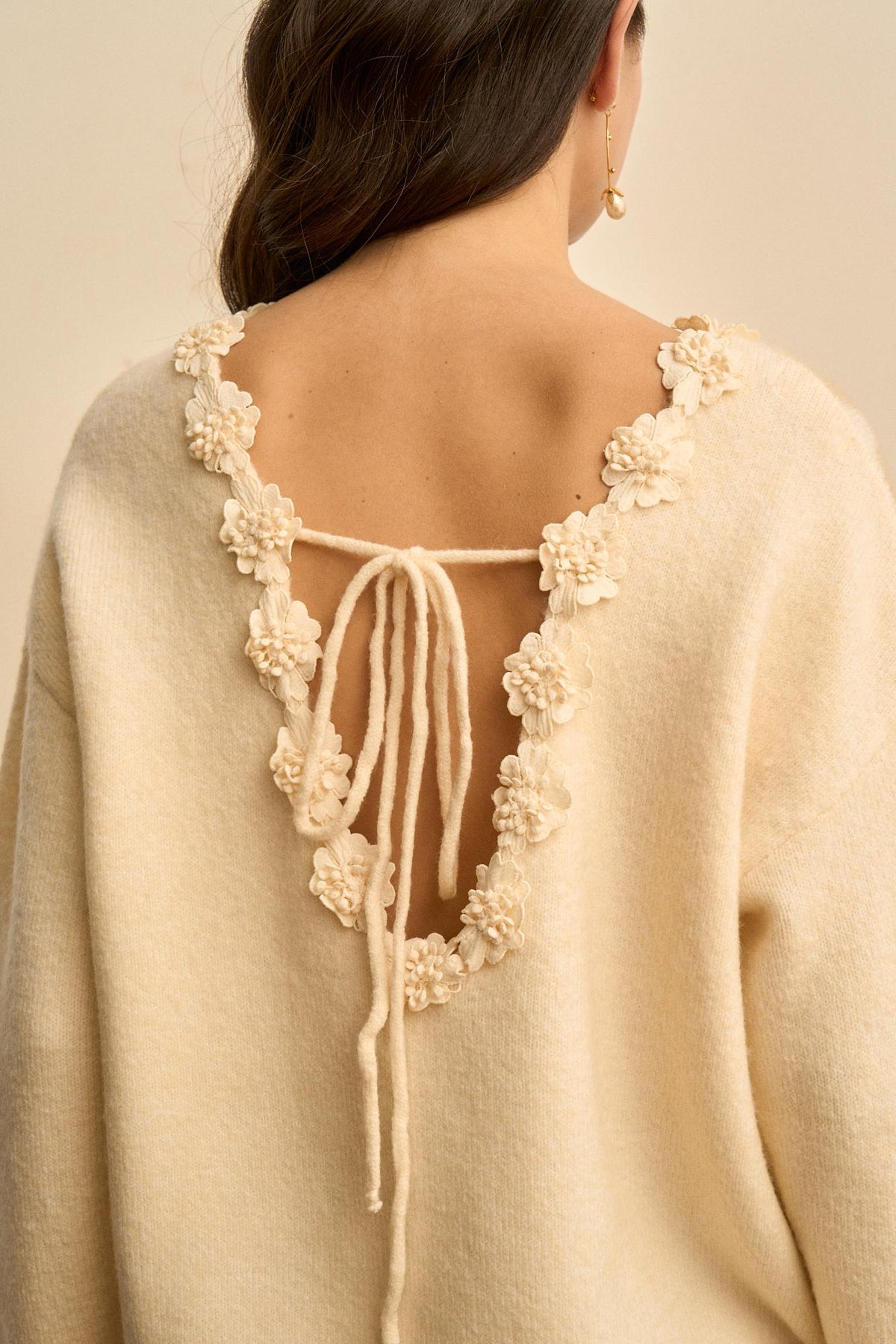 Flowers Sweater Mélisande Neck