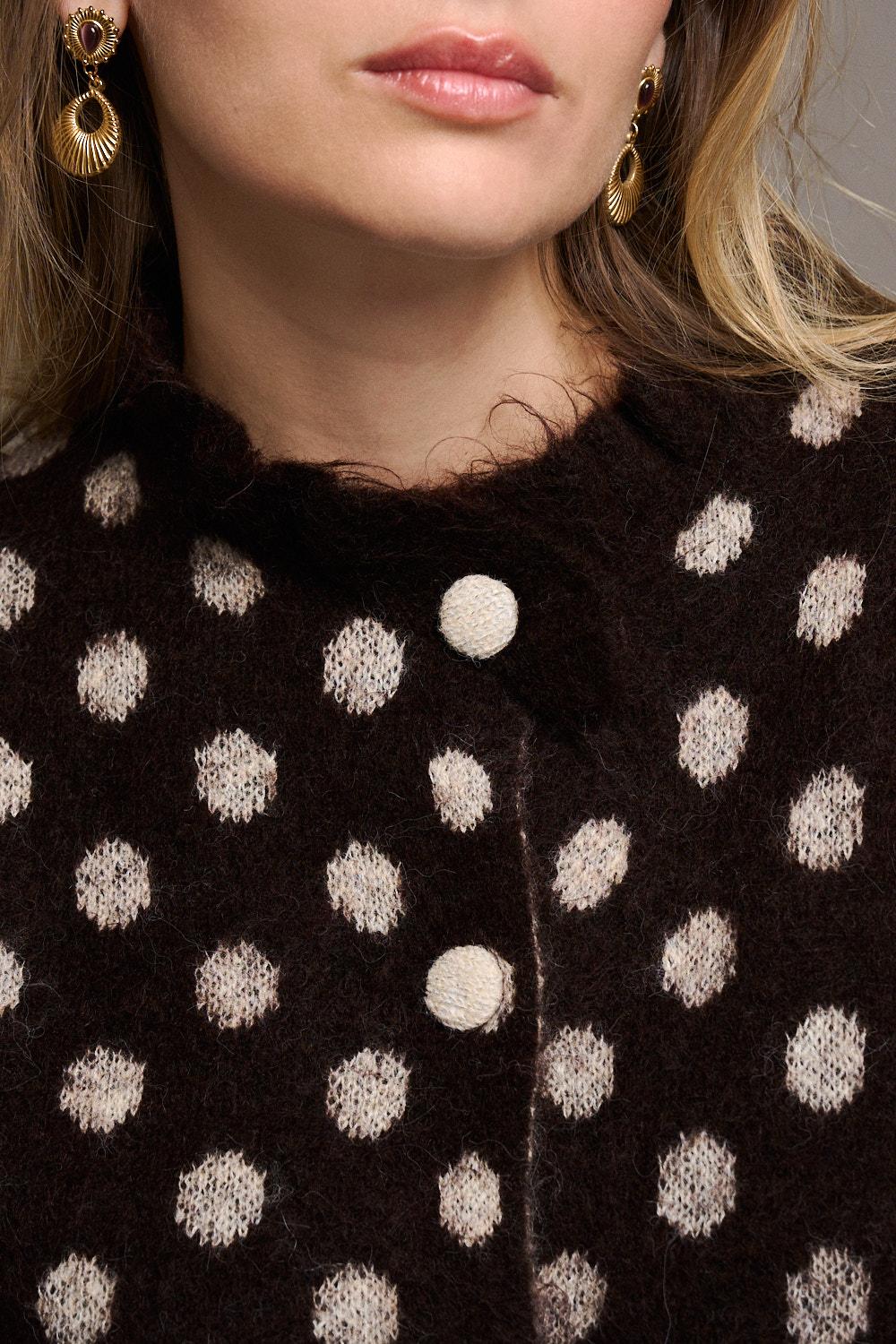 Constance Polka-Dot Cardigan