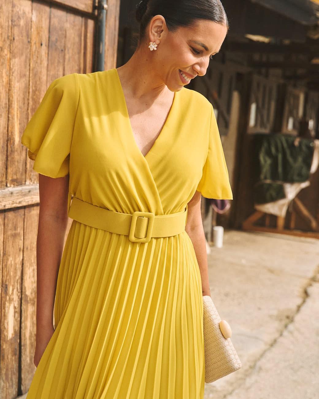 Elodi Pleated Dress