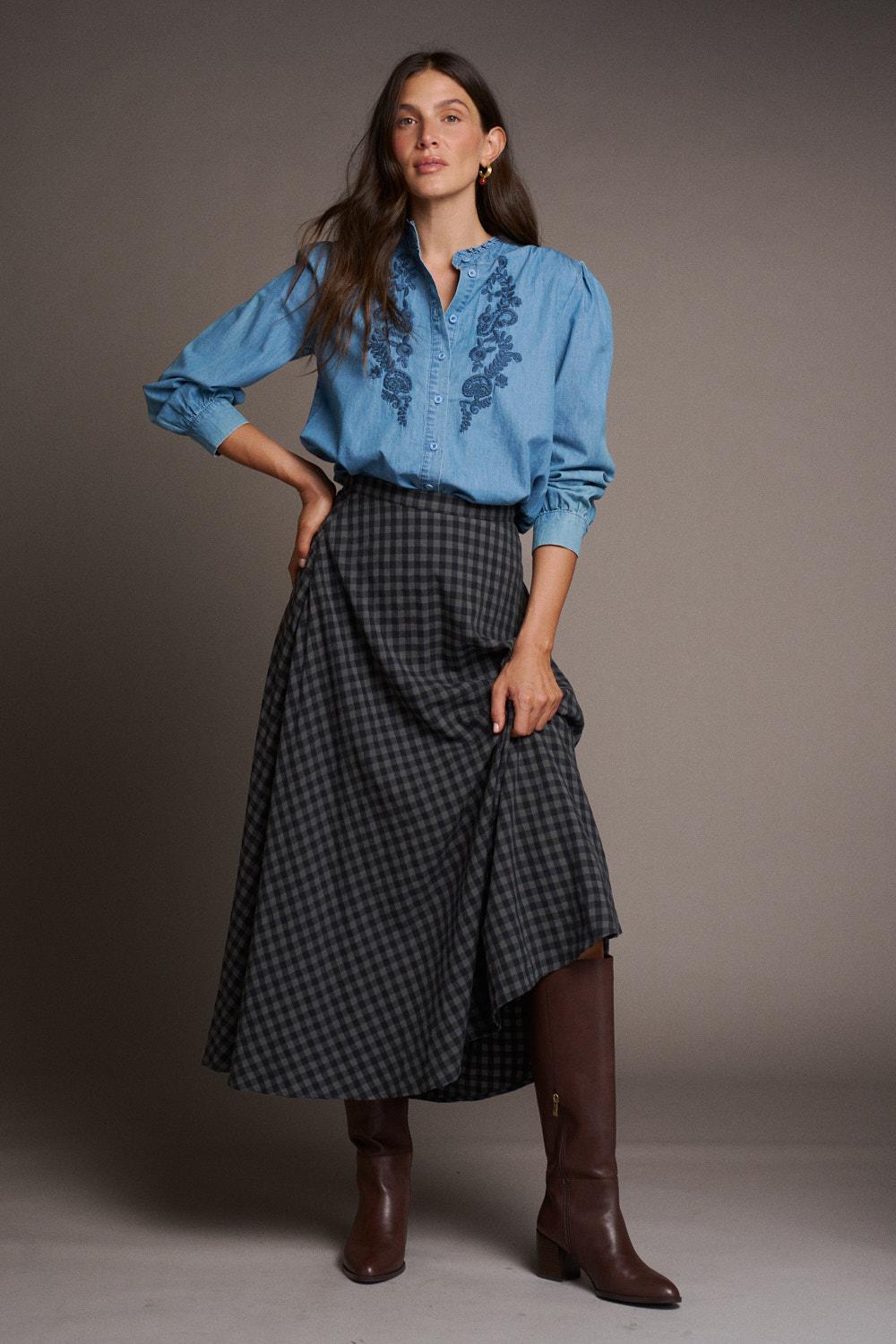 Miranda Denim Blouse