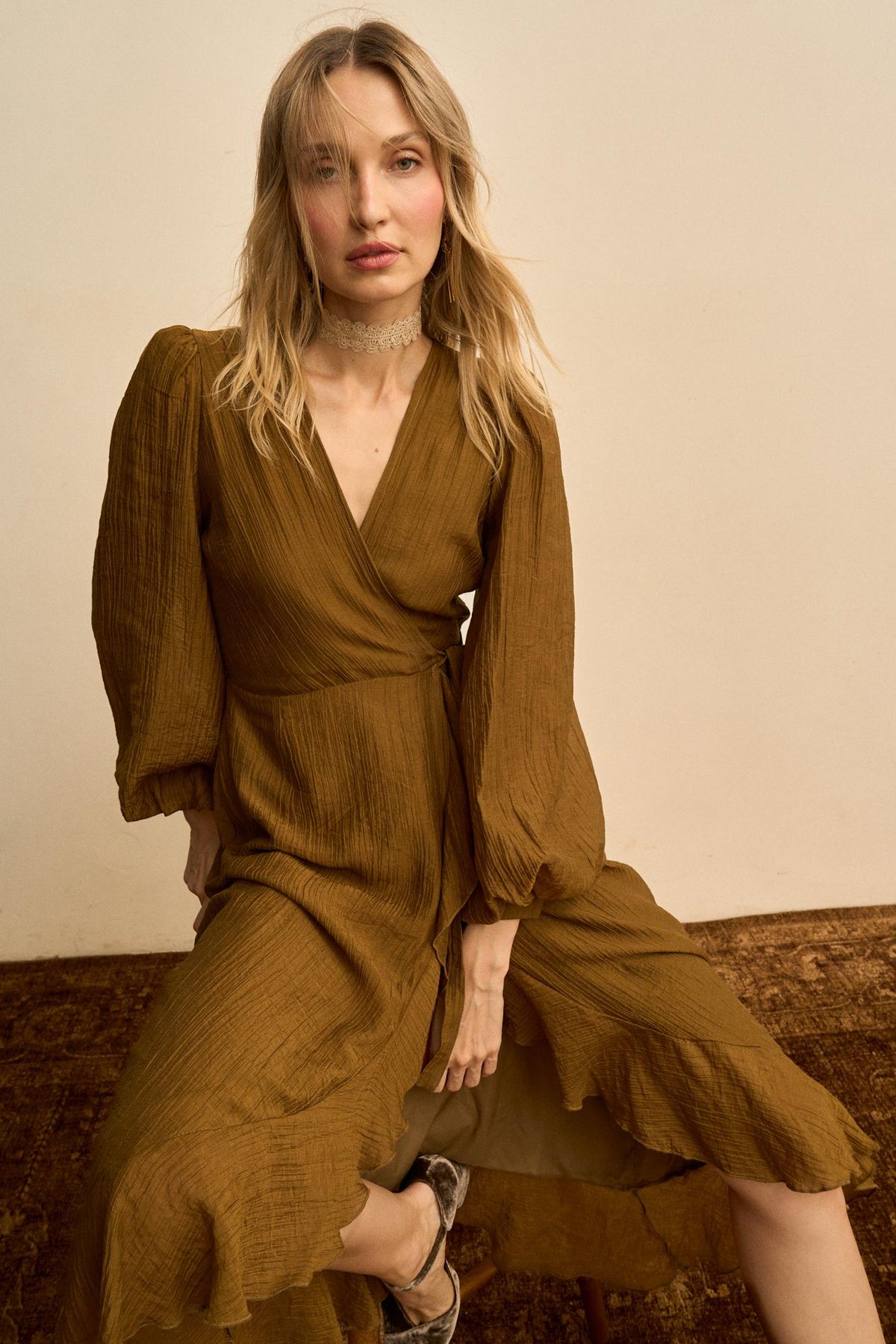 Silvia Low-Neck Dress