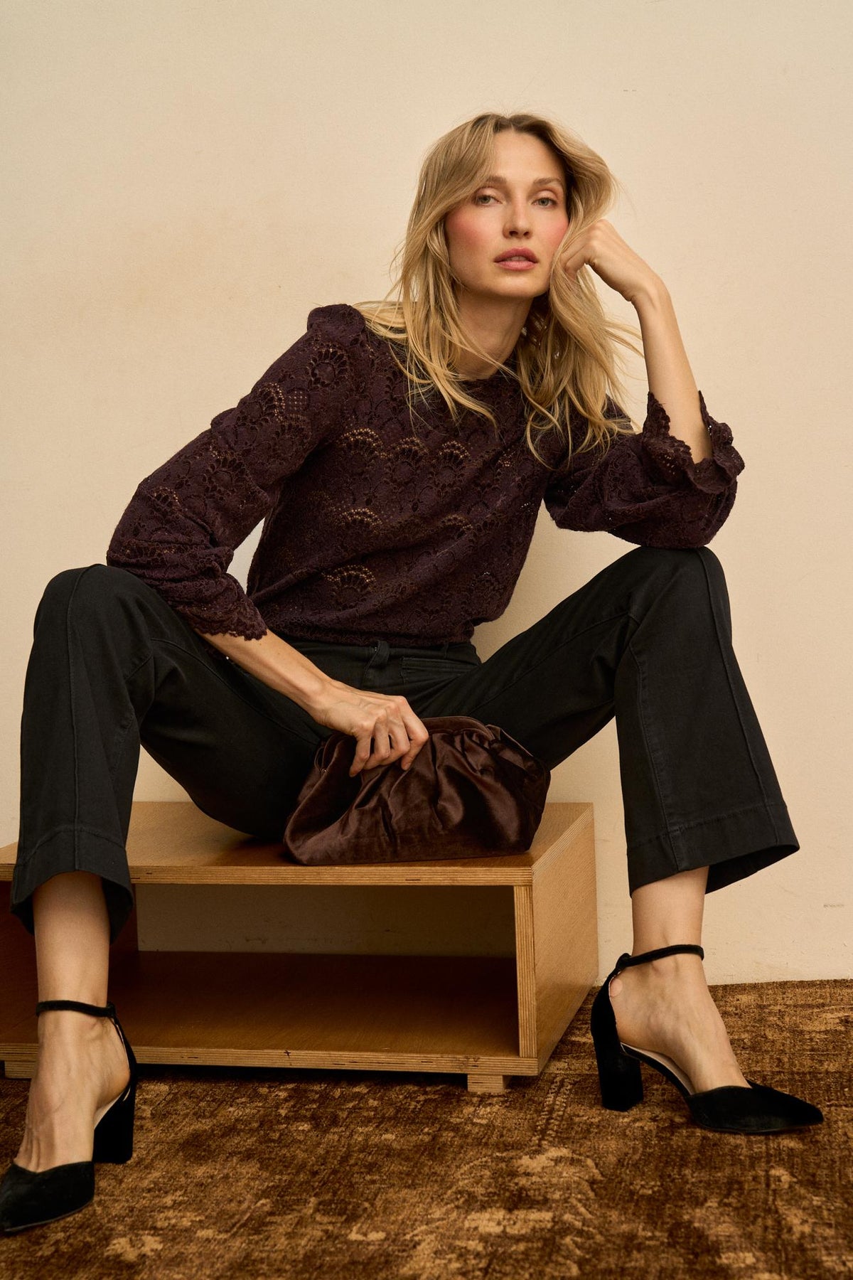 Adelina Floral Lace Blouse