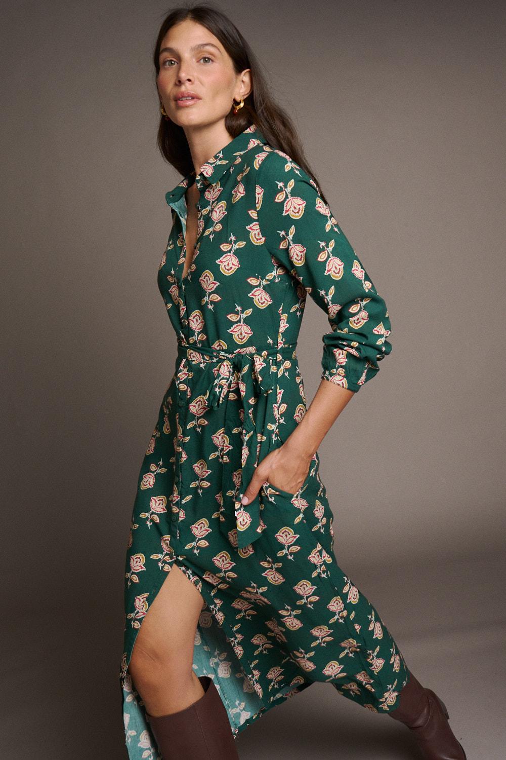Vestido Midi Floral Maica