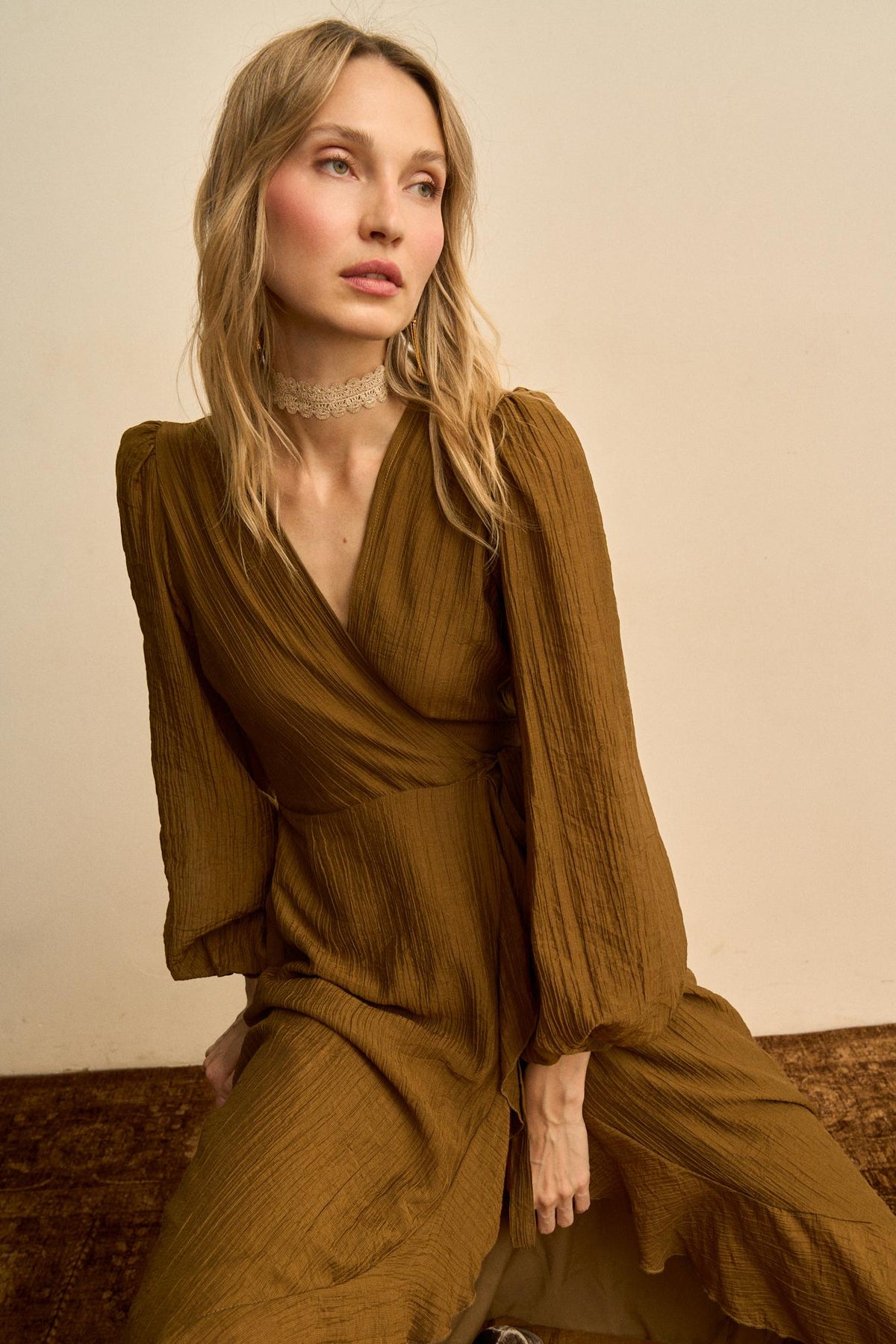 Silvia Low-Neck Dress