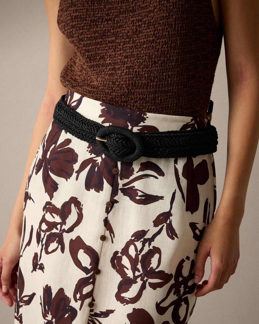 Arantza Raffia Belt