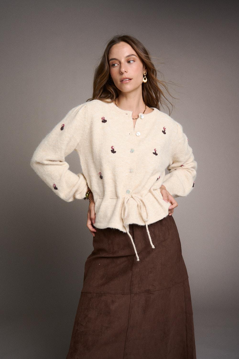 Elarda Floral Cardigan
