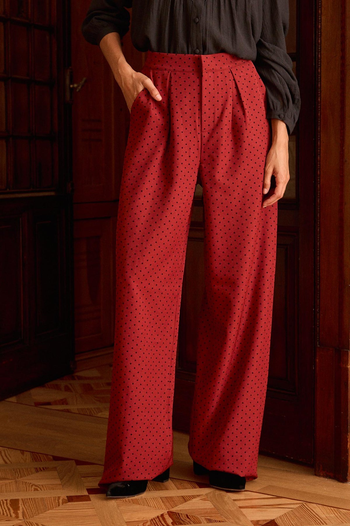 Delphi Burgundy Trousers