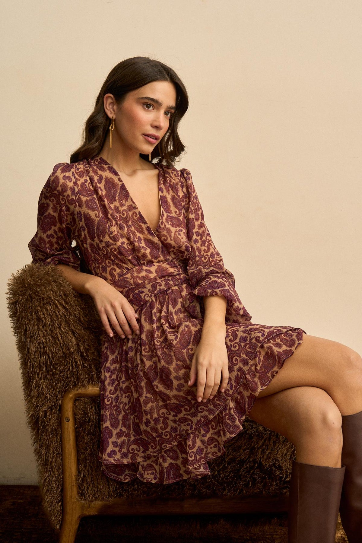 Isaline Short Print Dress