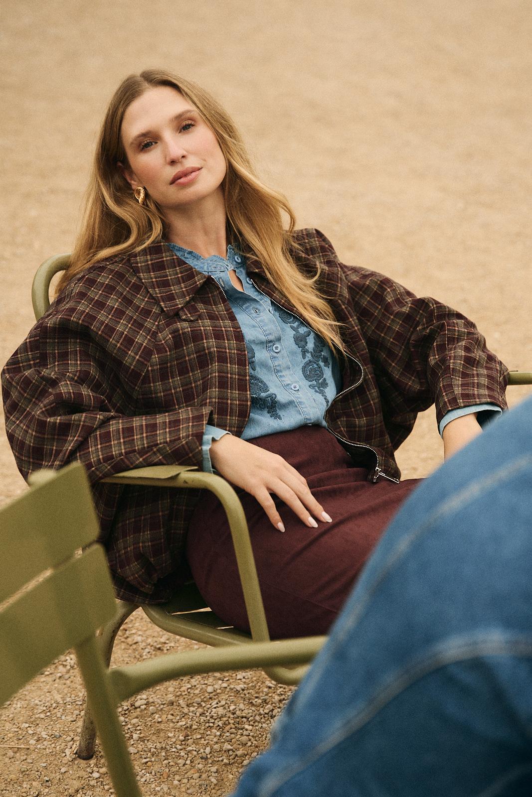 Check print Bomber Paloma